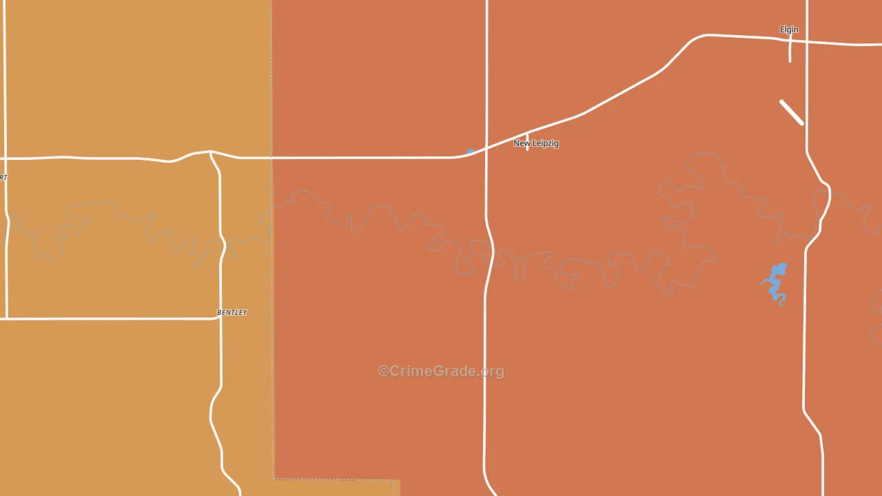 New Leipzig, ND Map of Murder Rates