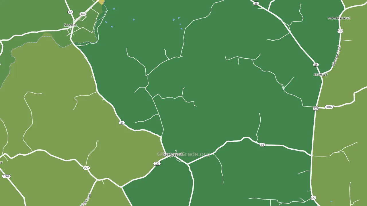 New Liberty, KY Map of Murder Rates