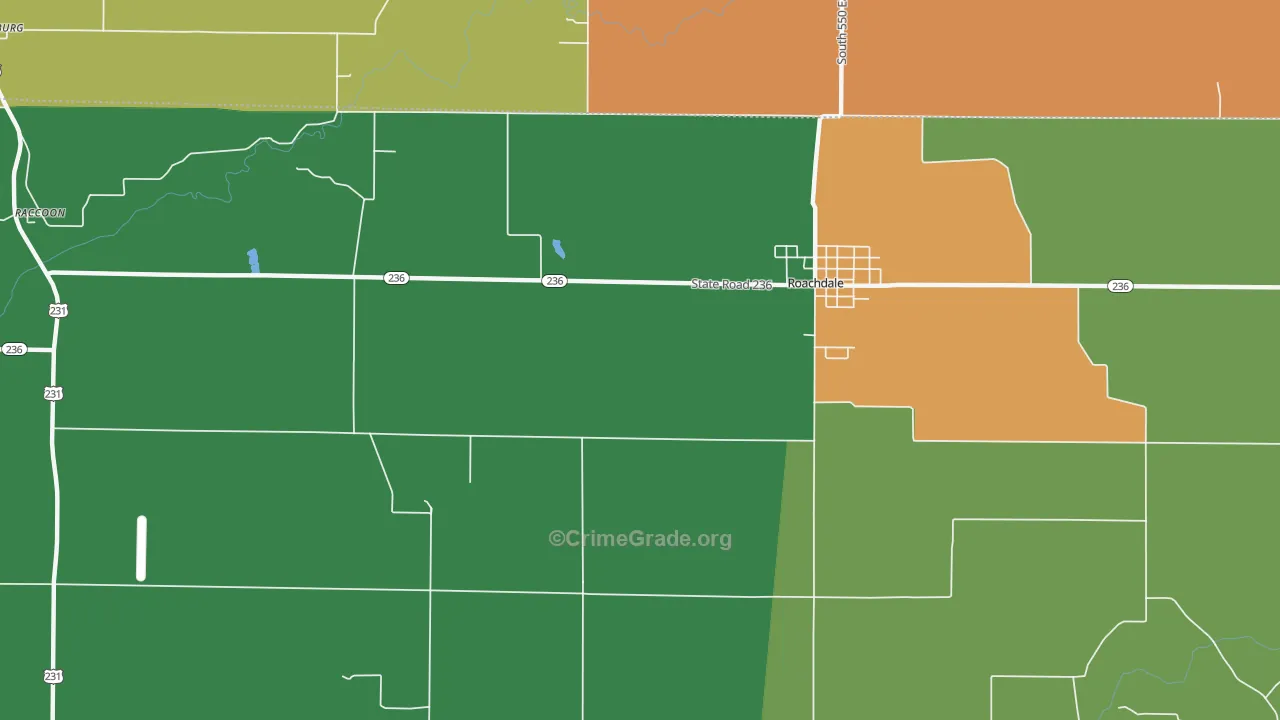 New Maysville, IN Map of Murder Rates