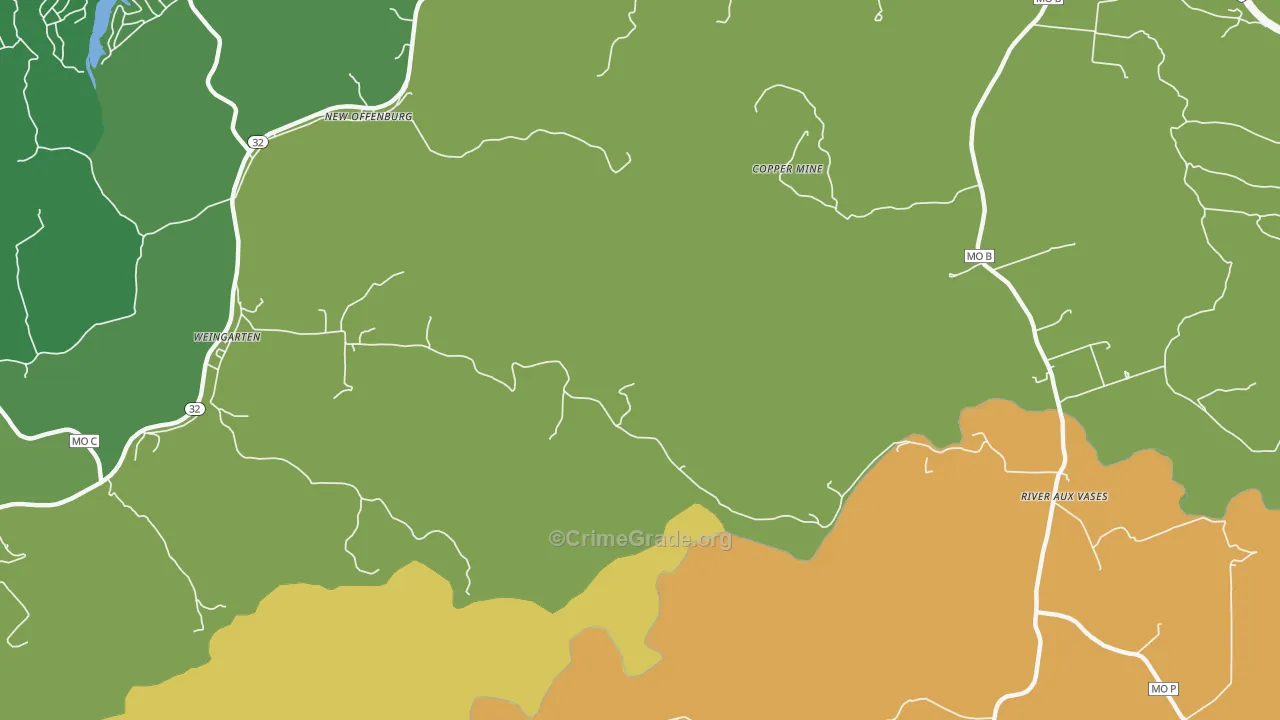 New Offenburg, MO Map of Murder Rates