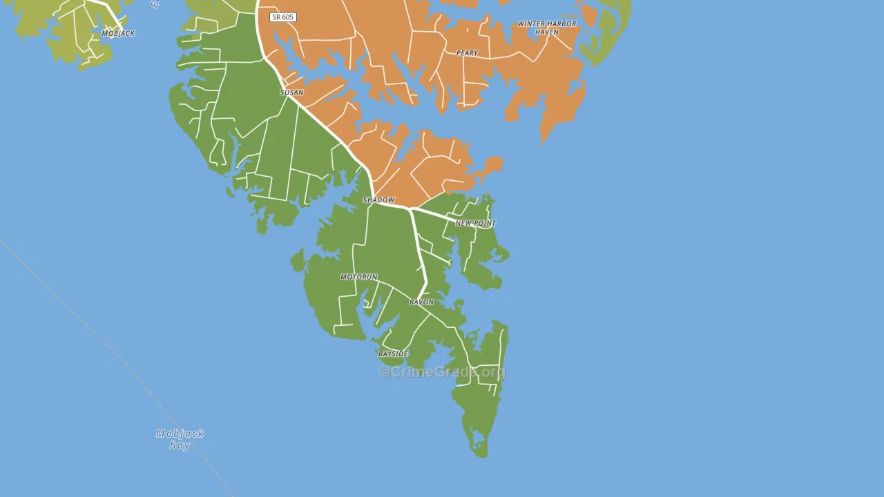 New Point, VA Map of Murder Rates
