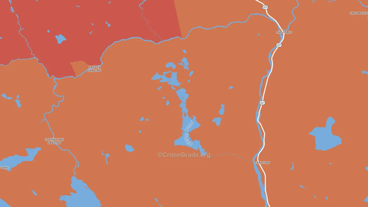 New Portland, ME Map of Murder Rates
