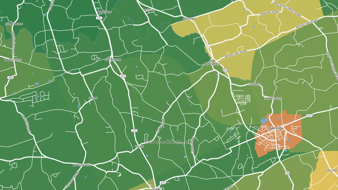 New Providence, PA Map of Murder Rates