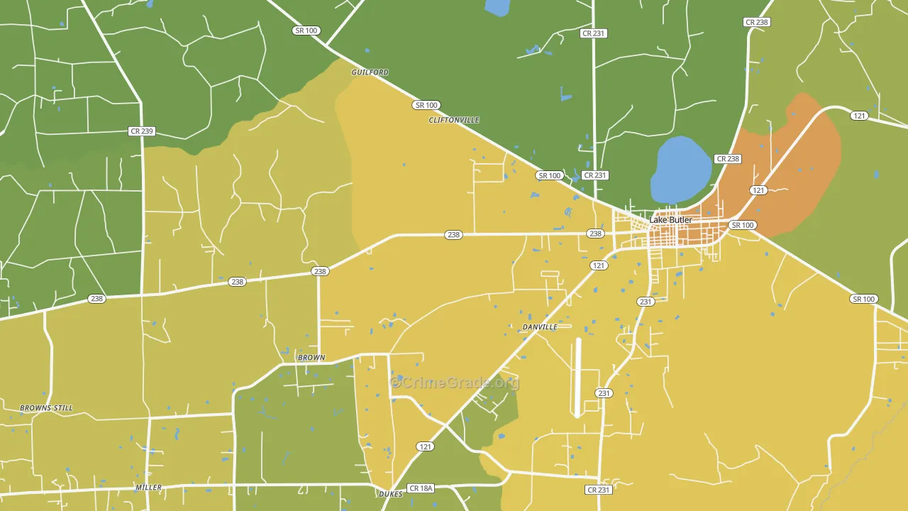 New River, FL Map of Murder Rates