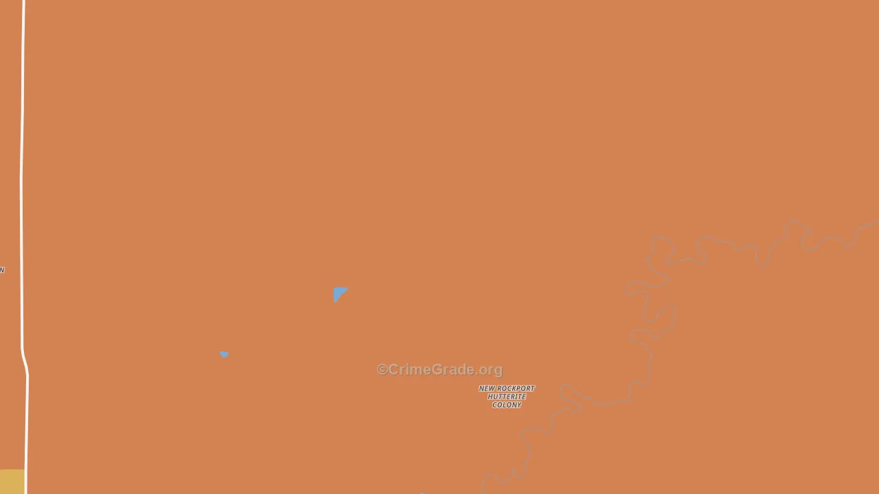 New Rockport Colony, MT Map of Murder Rates