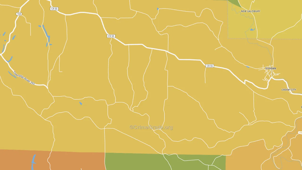 New Salisbury, OH Map of Murder Rates