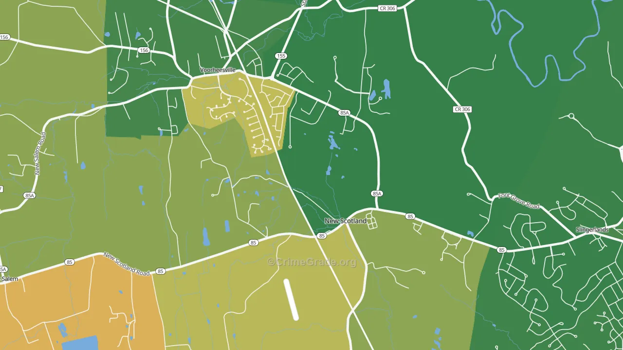 New Scotland, NY Map of Murder Rates