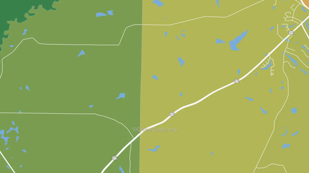 Newark, GA Map of Murder Rates