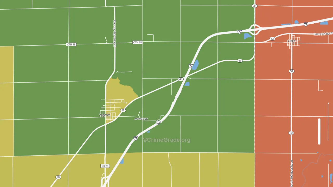 Newburg, IL Map of Murder Rates