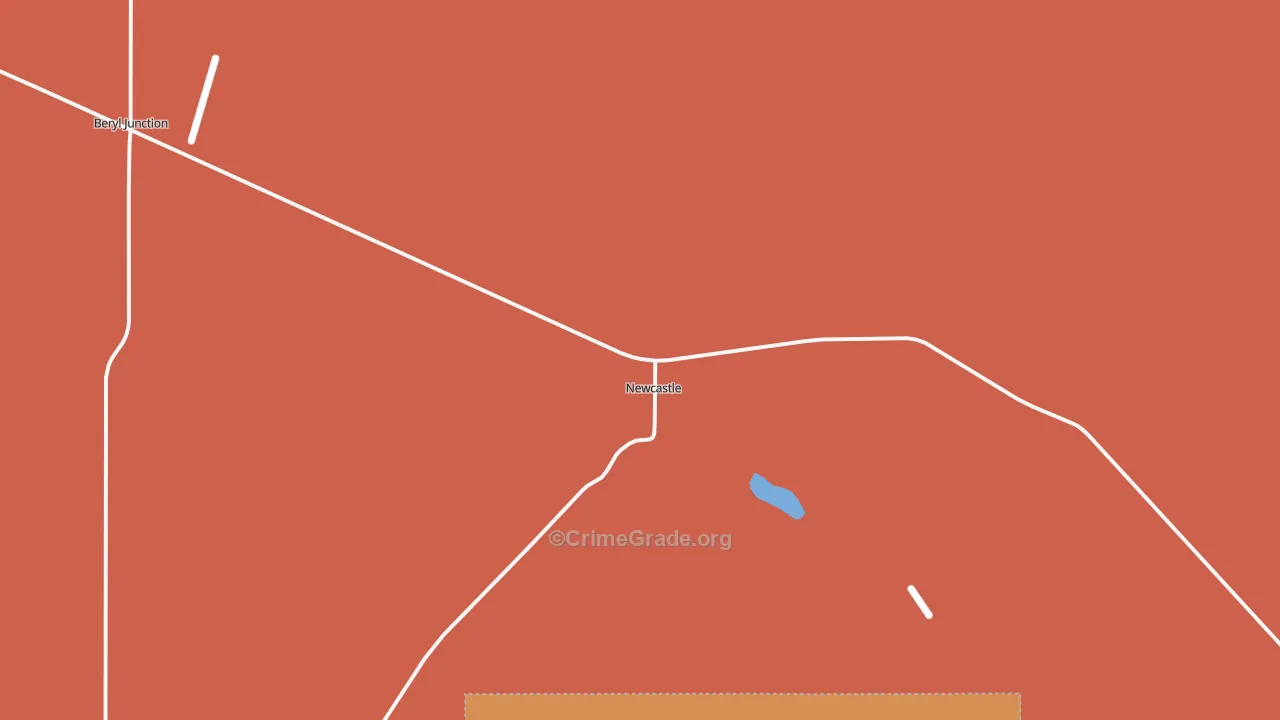 Newcastle, UT Map of Murder Rates