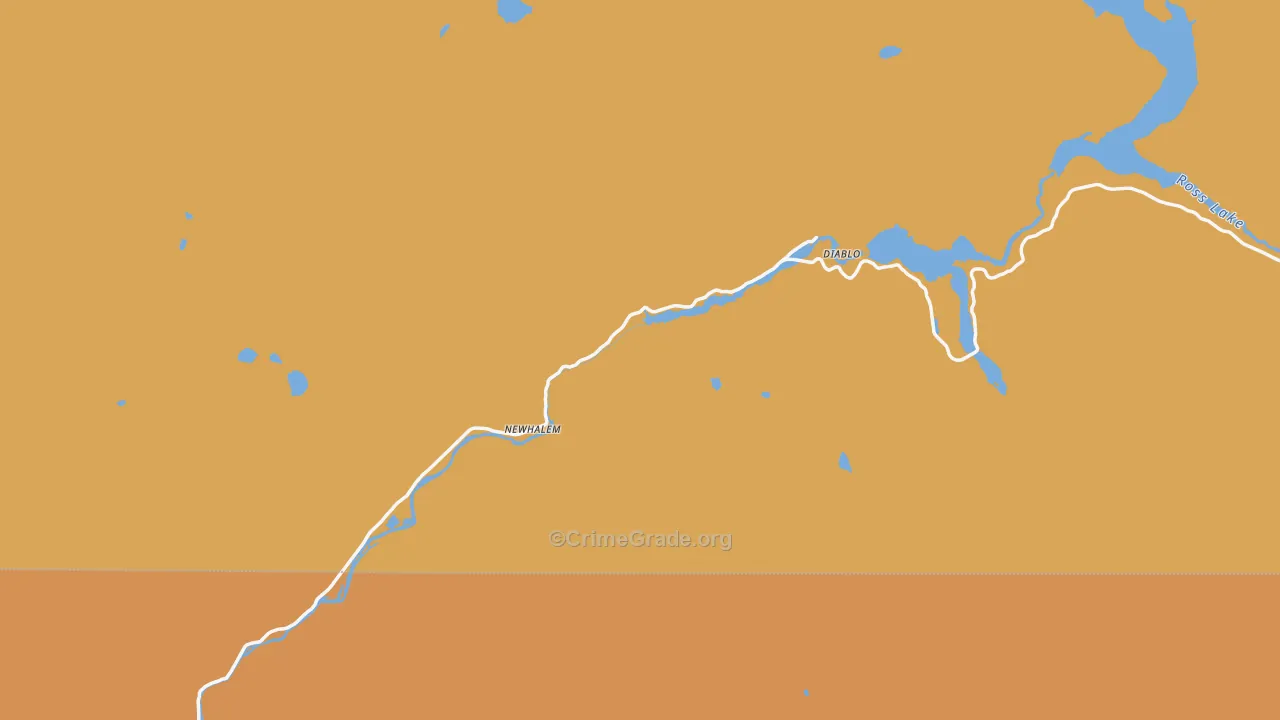 Newhalem, WA Map of Murder Rates
