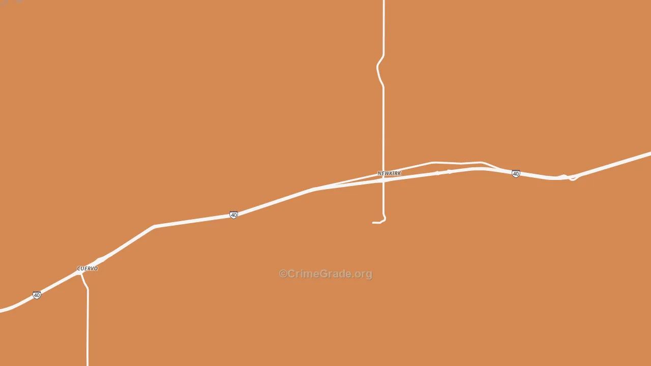Newkirk, NM Map of Murder Rates
