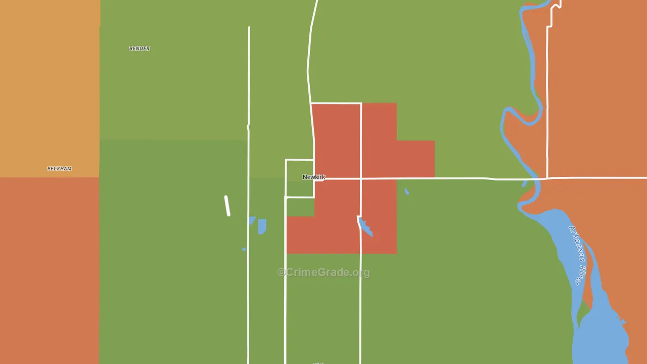 Newkirk, OK Map of Murder Rates