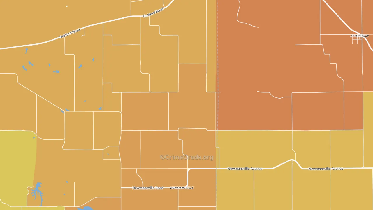 Newmansville, IL Map of Murder Rates