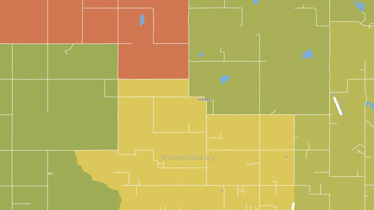 Newport, OK Map of Murder Rates