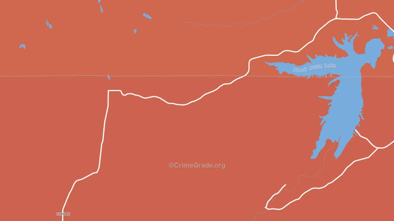 Newville, CA Map of Murder Rates