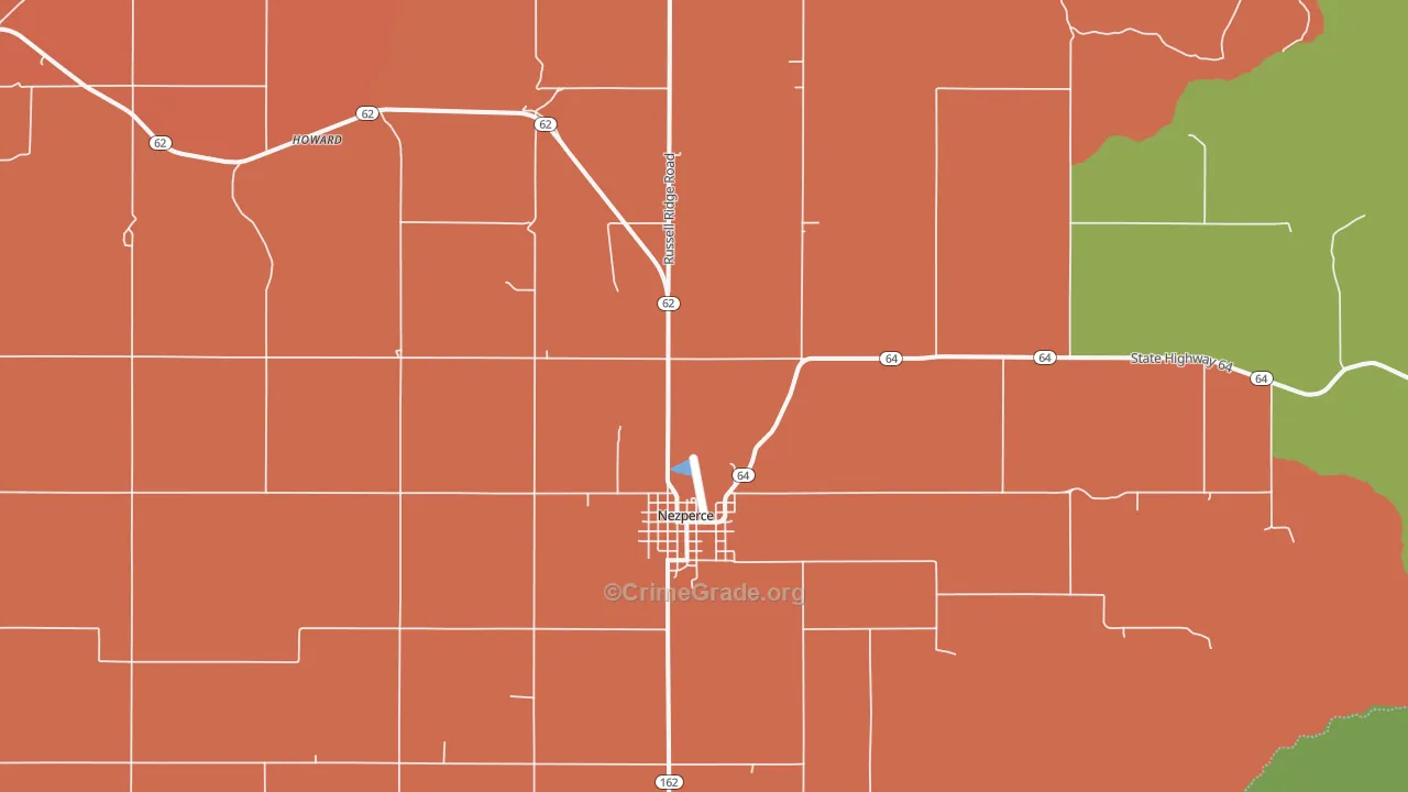 Nezperce, ID Map of Murder Rates