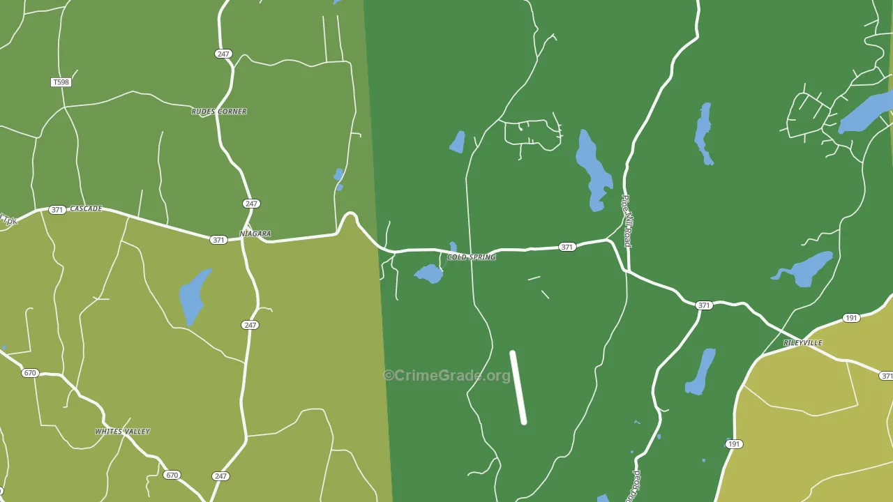 Niagara, PA Map of Murder Rates