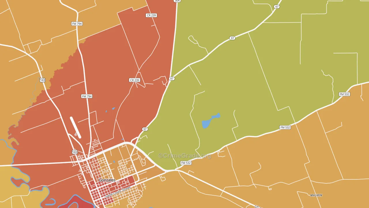 Nickel, TX Map of Murder Rates