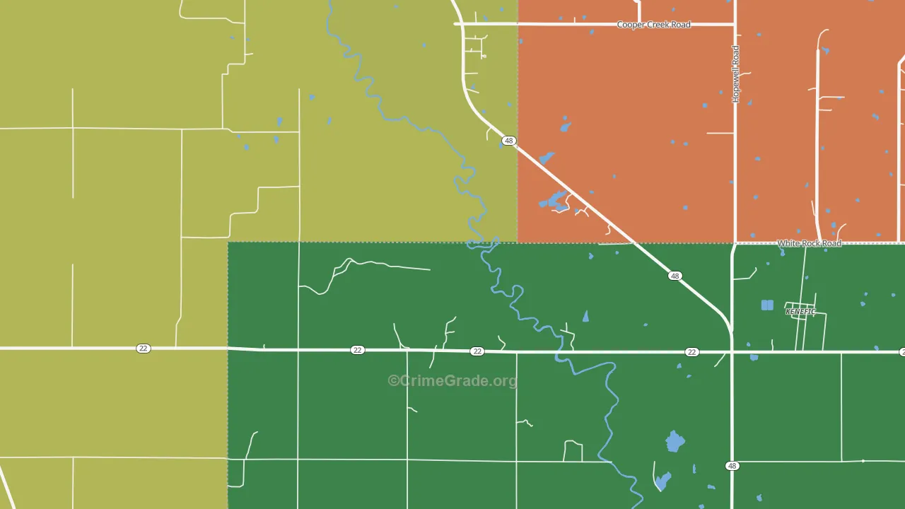 Nida, OK Map of Murder Rates