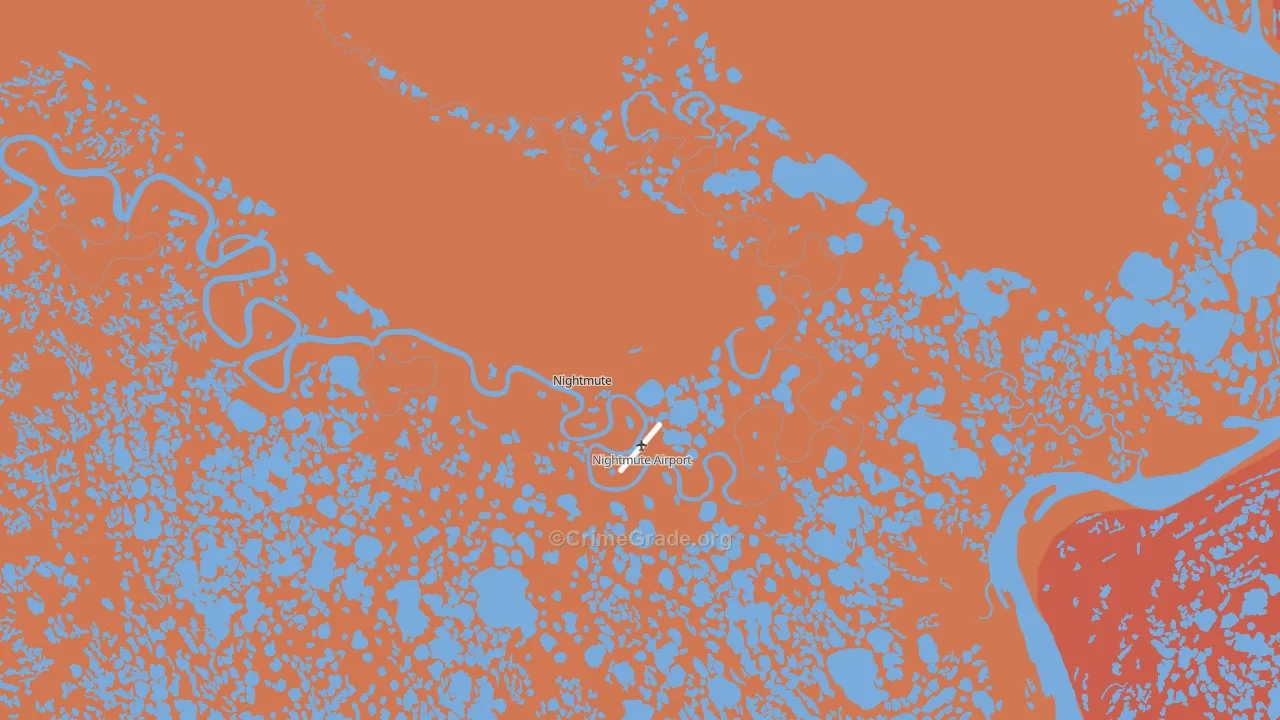 Nightmute, AK Map of Murder Rates