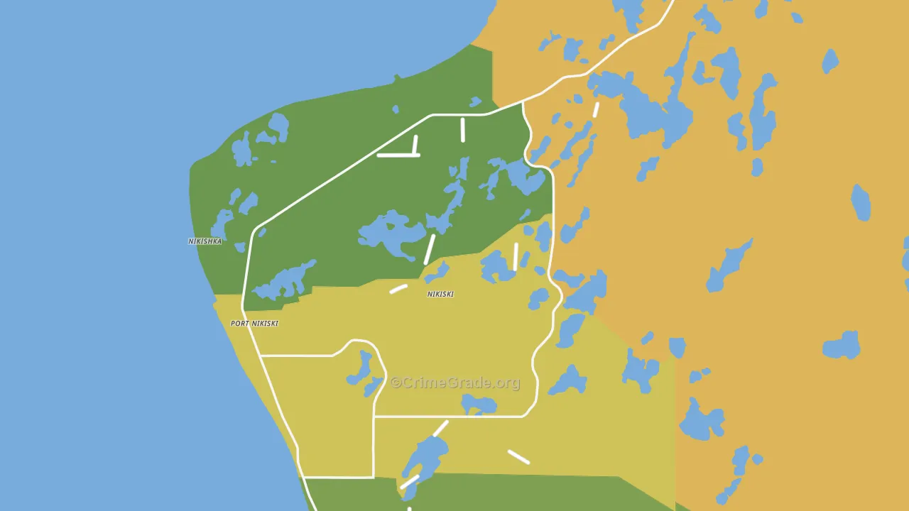 Nikiski, AK Map of Murder Rates