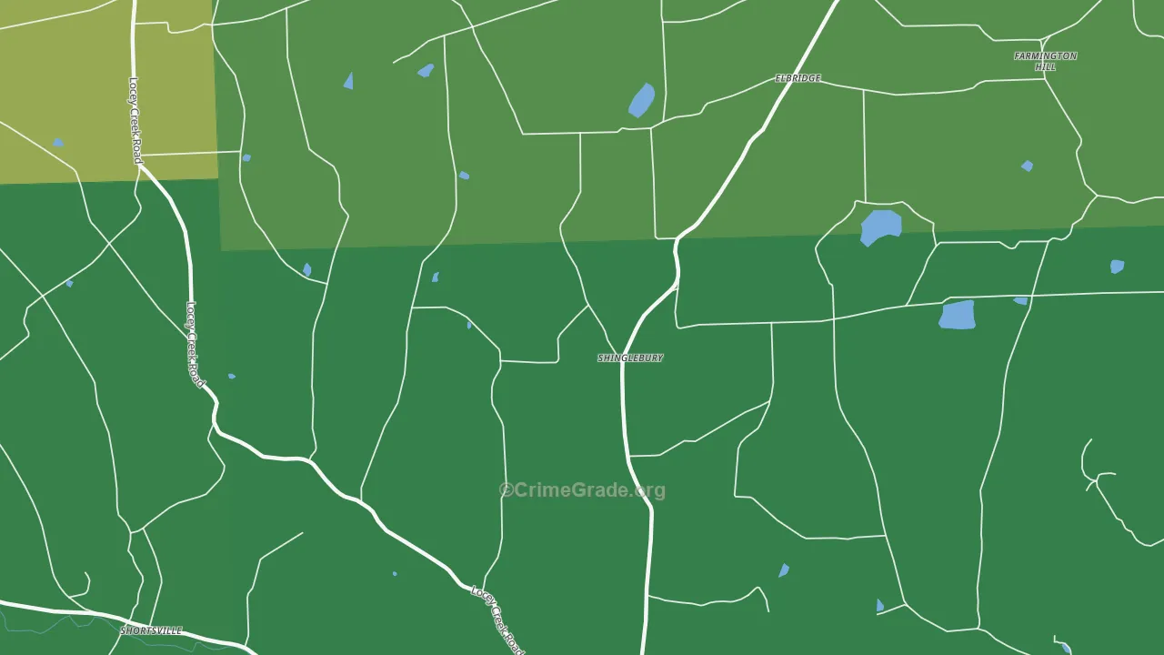 Niles Valley, PA Map of Murder Rates