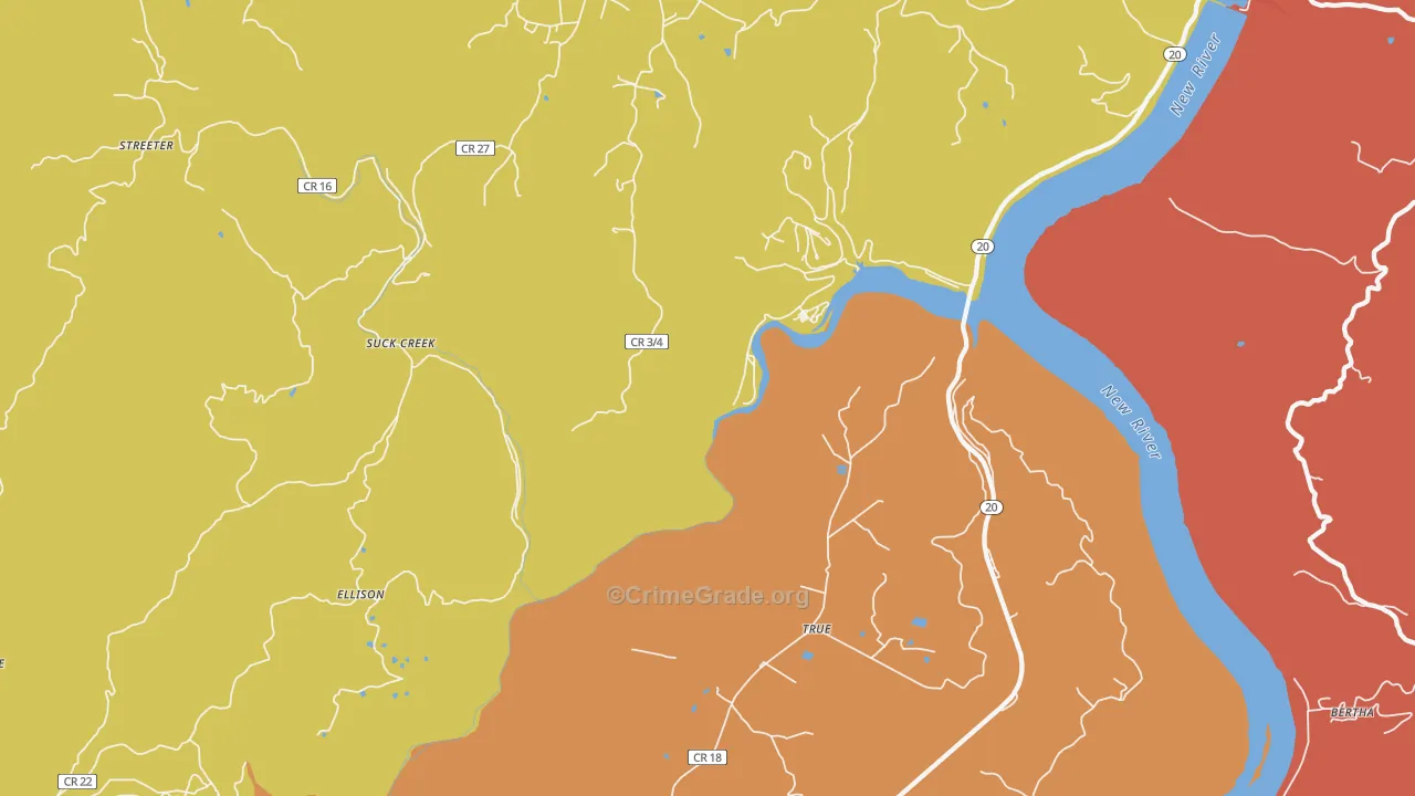 Nimitz, WV Map of Murder Rates