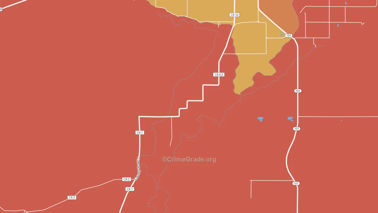 Ninaview, CO Map of Murder Rates