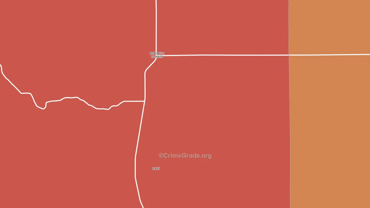 Ninemile Corner, CO Map of Murder Rates
