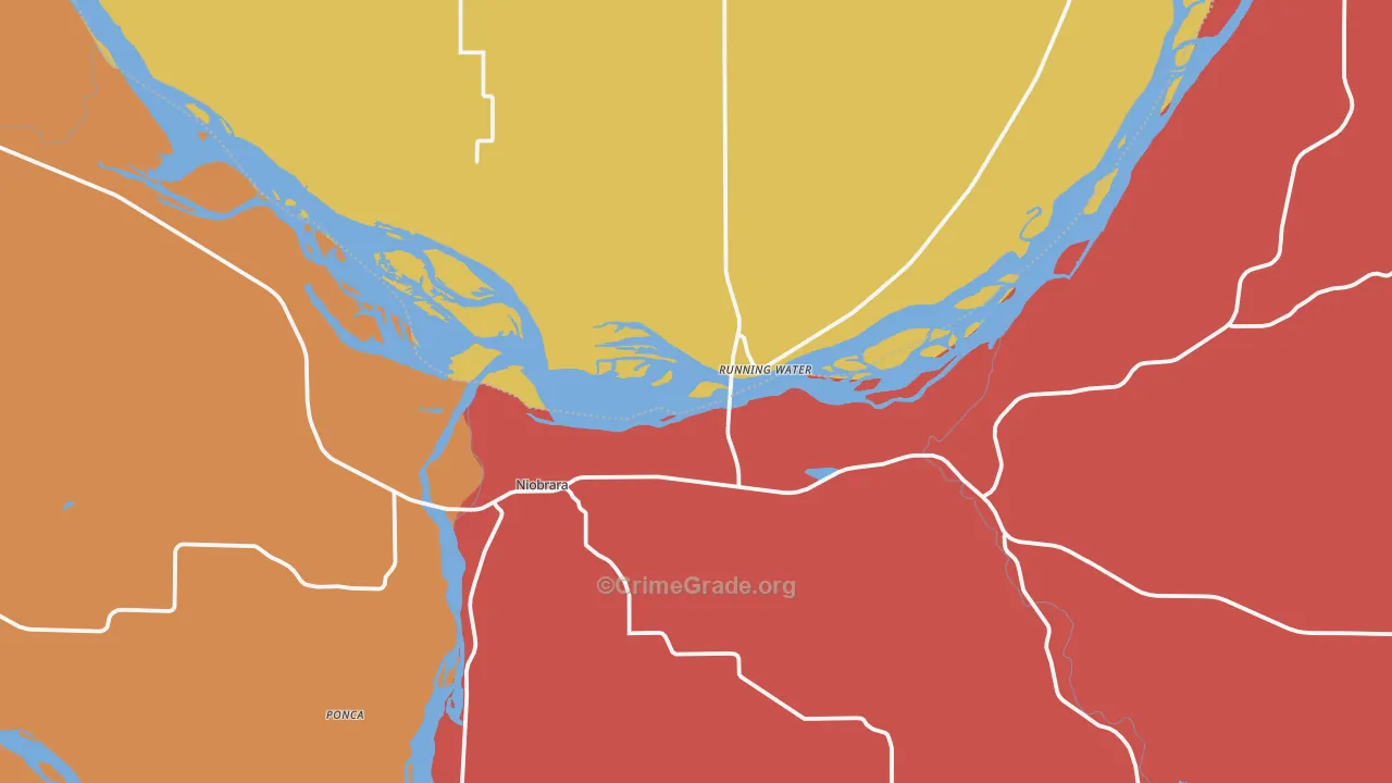 Niobrara, NE Map of Murder Rates