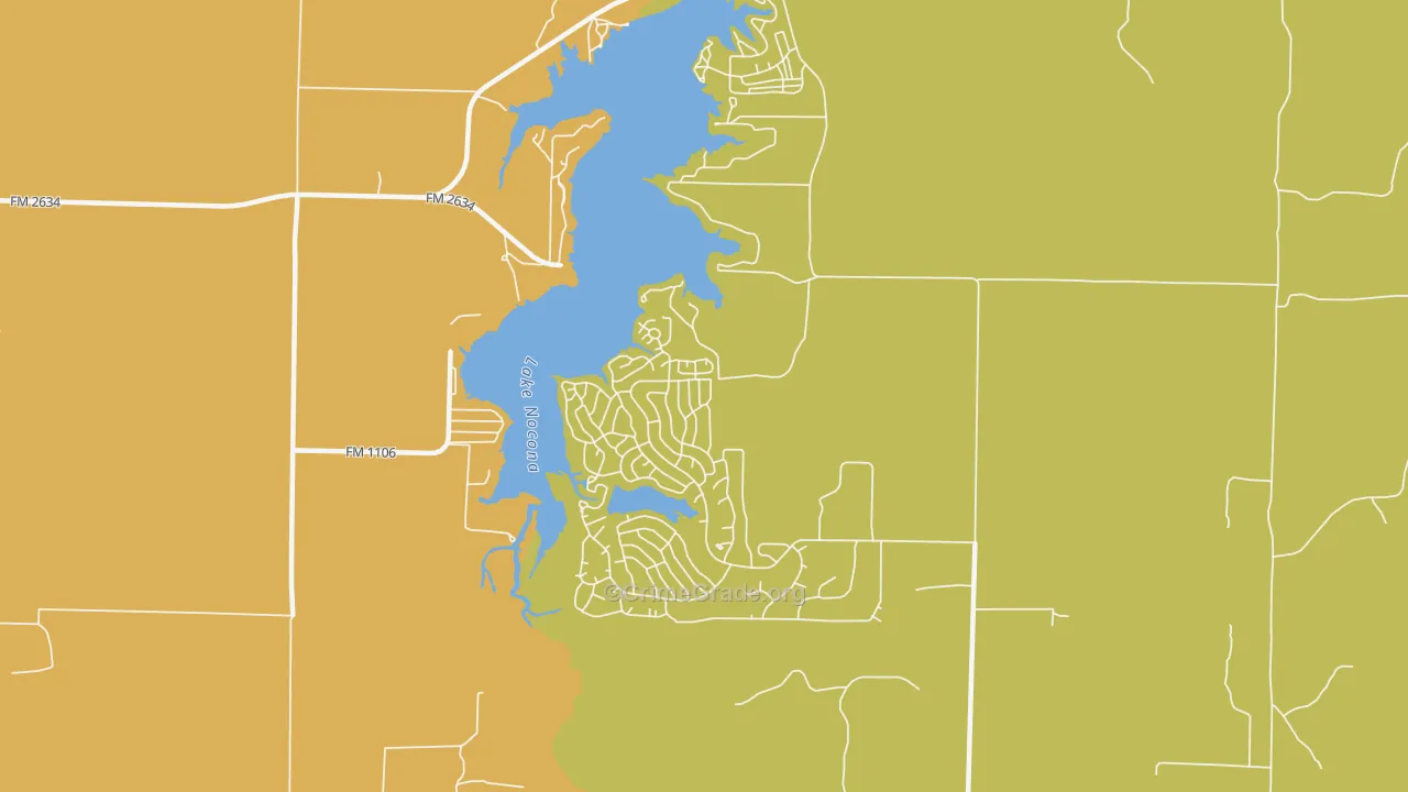 Nocona Hills, TX Map of Murder Rates