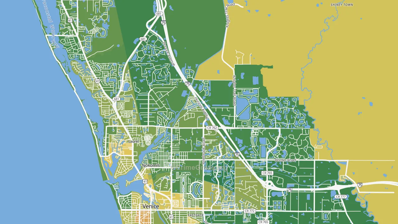Nokomis, FL Map of Murder Rates