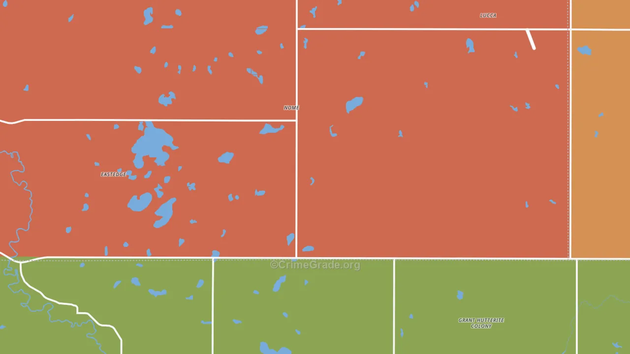 Nome, ND Map of Murder Rates