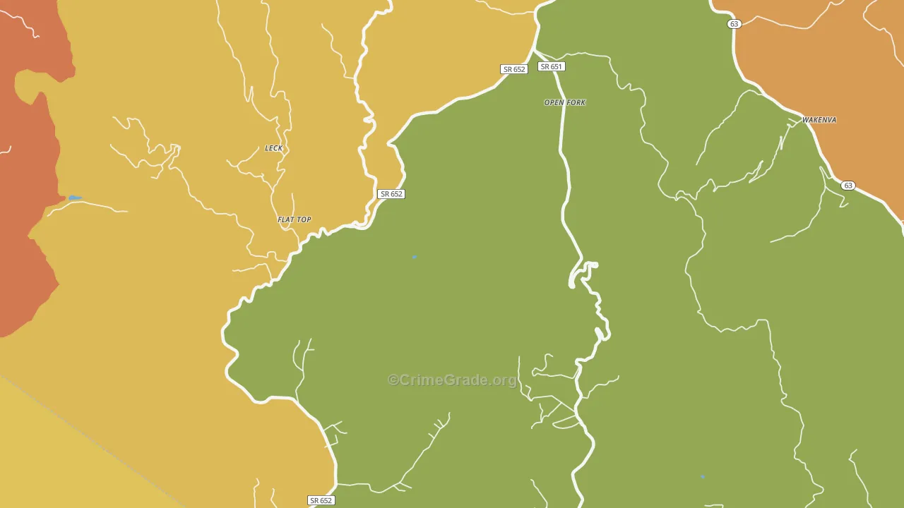 Nora, VA Map of Murder Rates