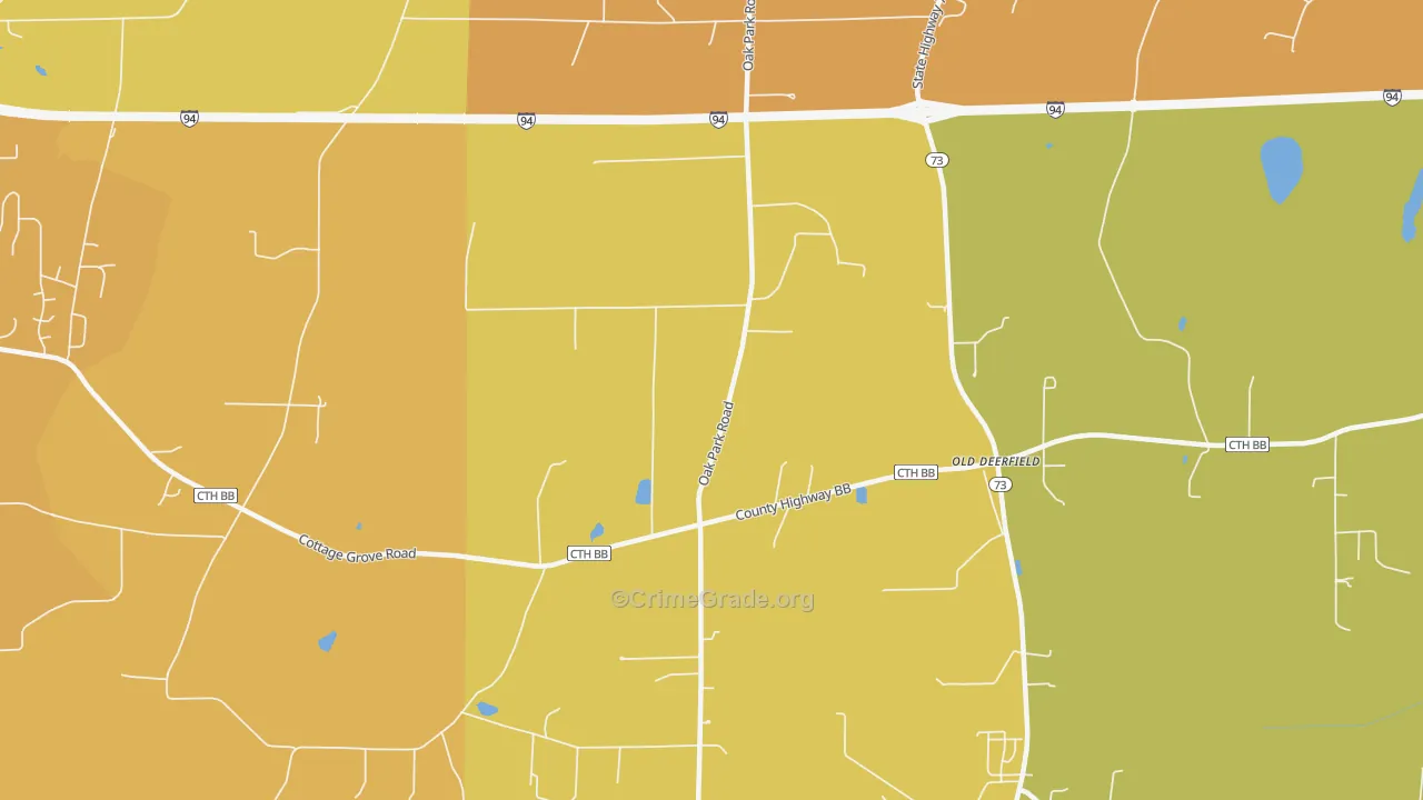 Nora, WI Map of Murder Rates