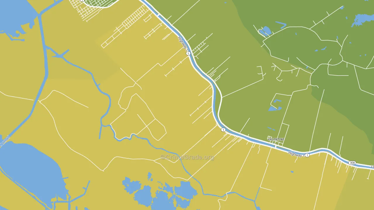 Norah, LA Map of Murder Rates