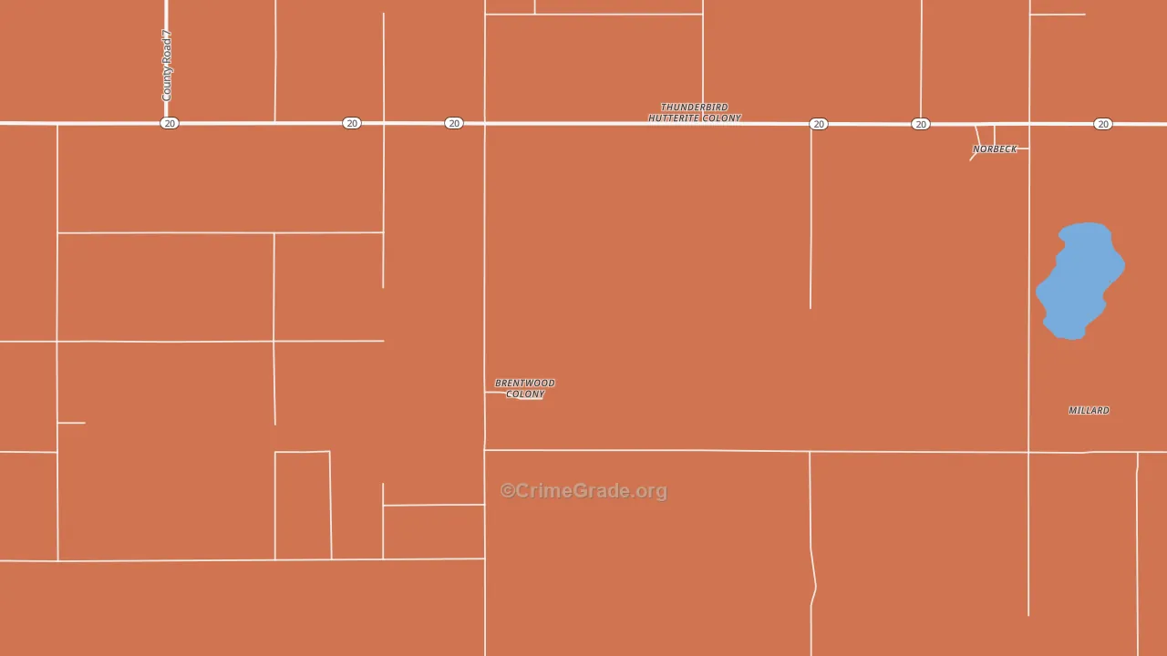 Norbeck, SD Map of Murder Rates