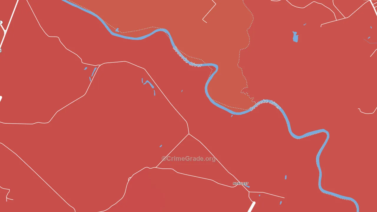Norfleet, NC Map of Murder Rates