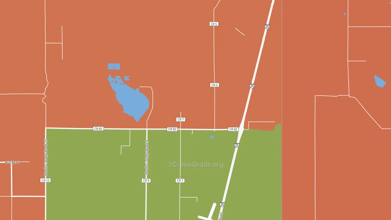 Norfolk, CO Map of Murder Rates