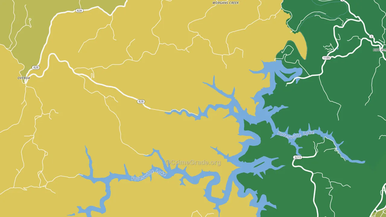 Noris, KY Map of Murder Rates