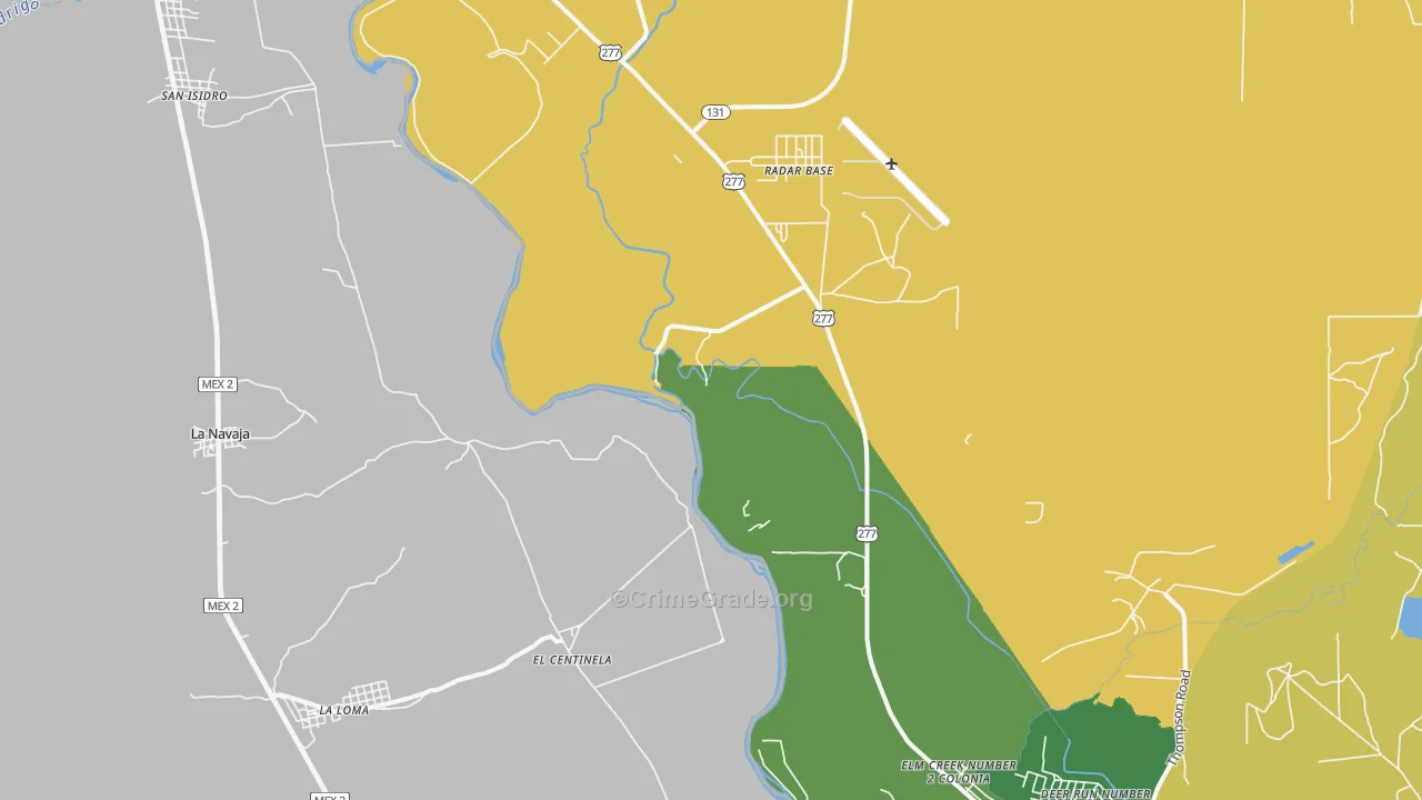 Normandy, TX Map of Murder Rates