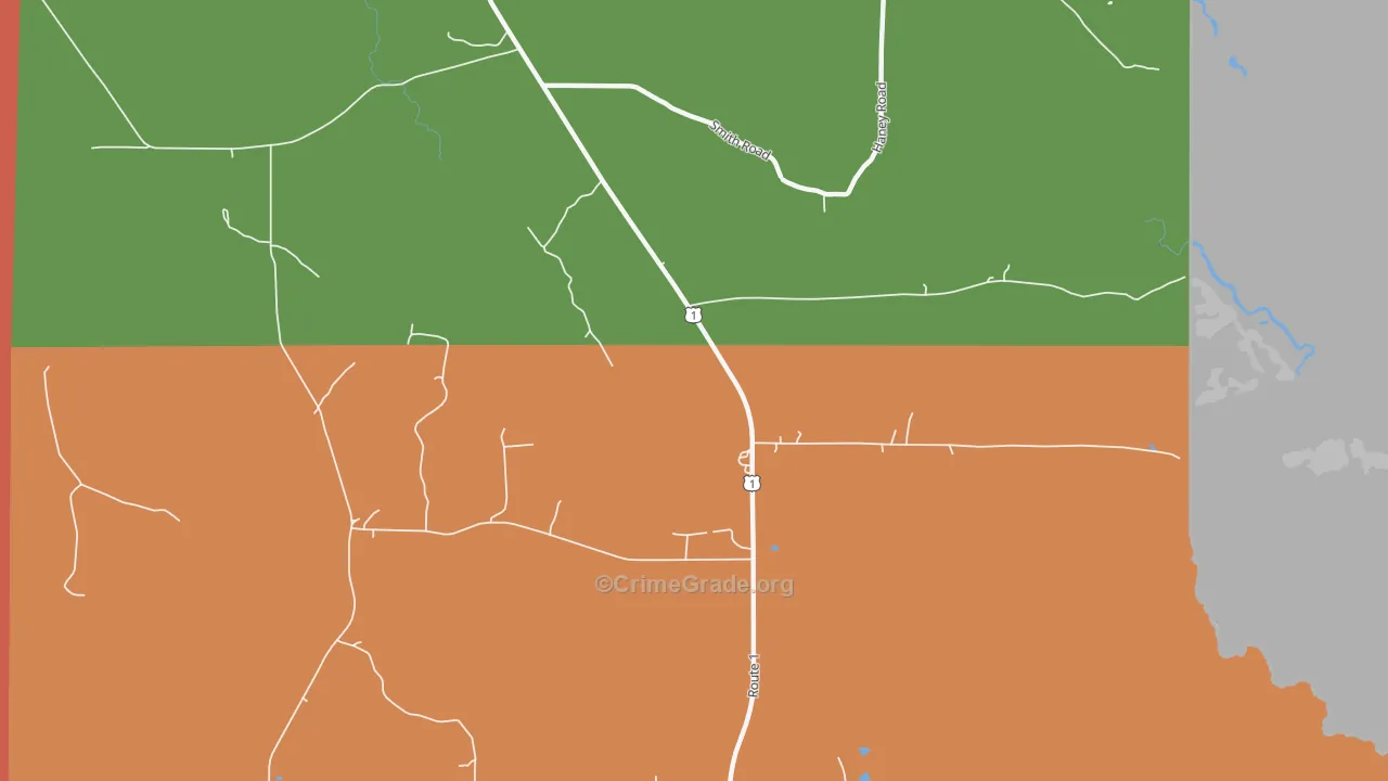 North Amity, ME Map of Murder Rates