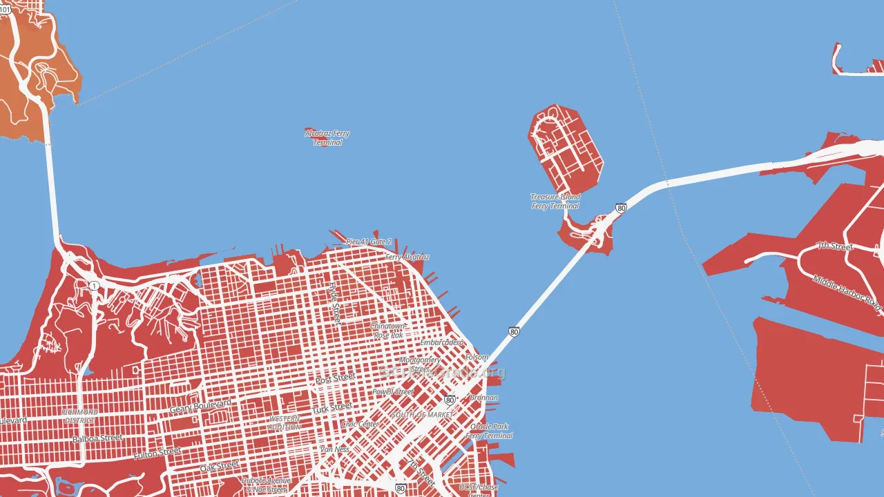 North Beach, San Francisco, CA Map of Murder Rates