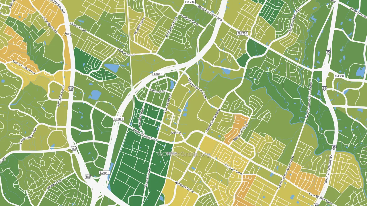North Burnet, Austin, TX Map of Murder Rates
