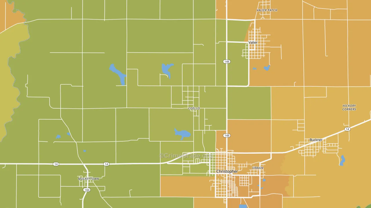 North City, IL Map of Murder Rates
