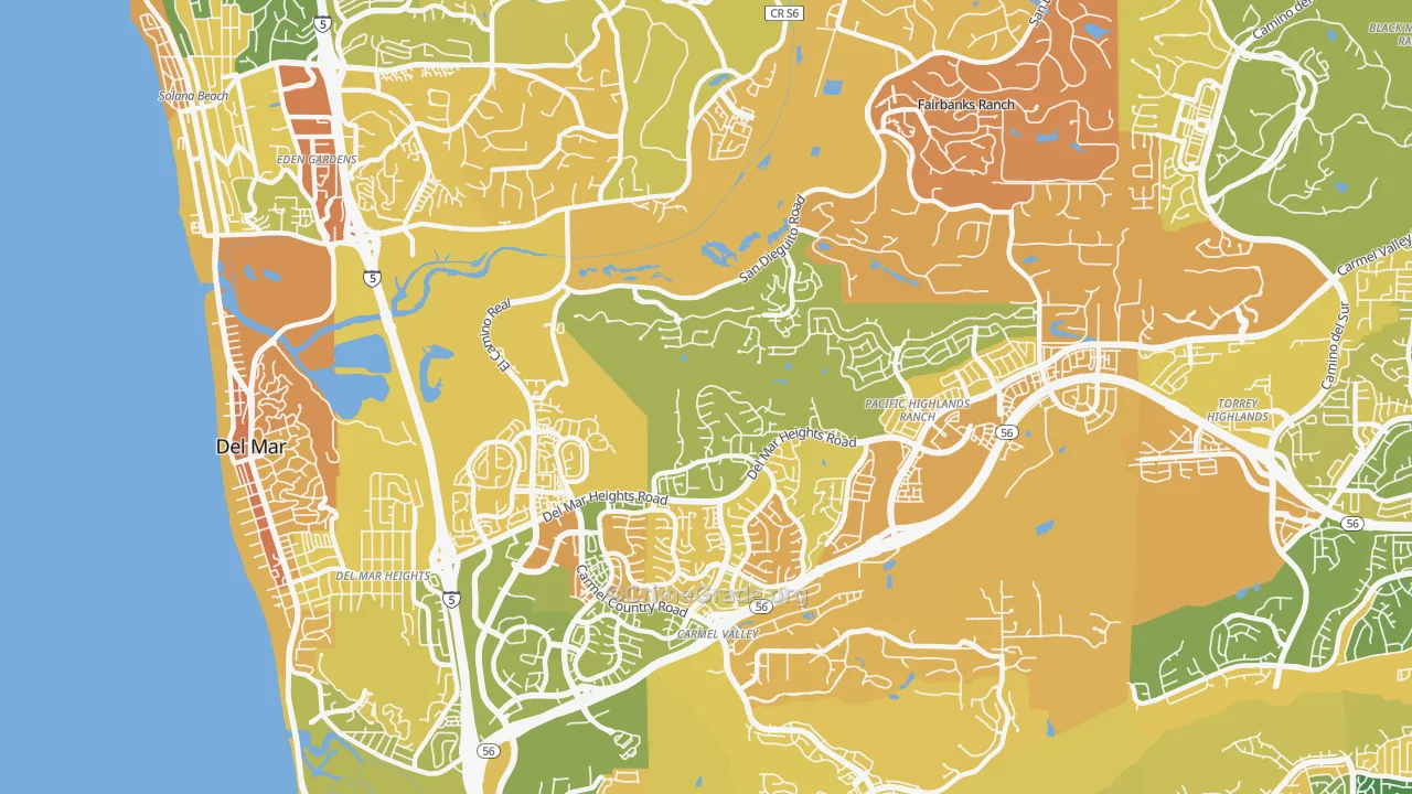 North City, San Diego, CA Map of Murder Rates