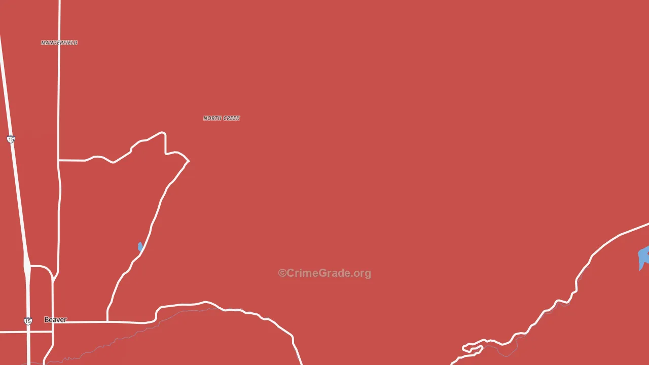 North Creek, UT Map of Murder Rates