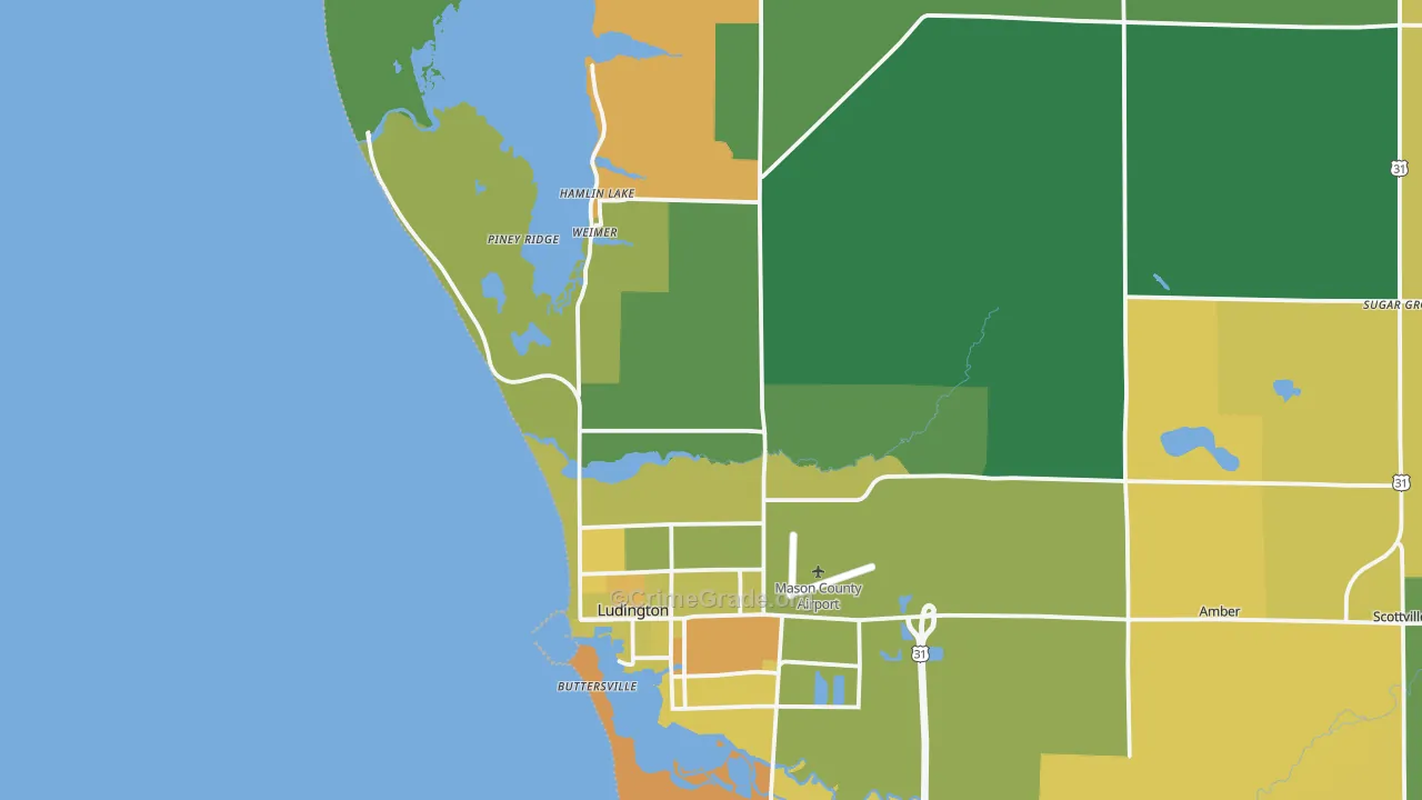North Epworth, MI Map of Murder Rates