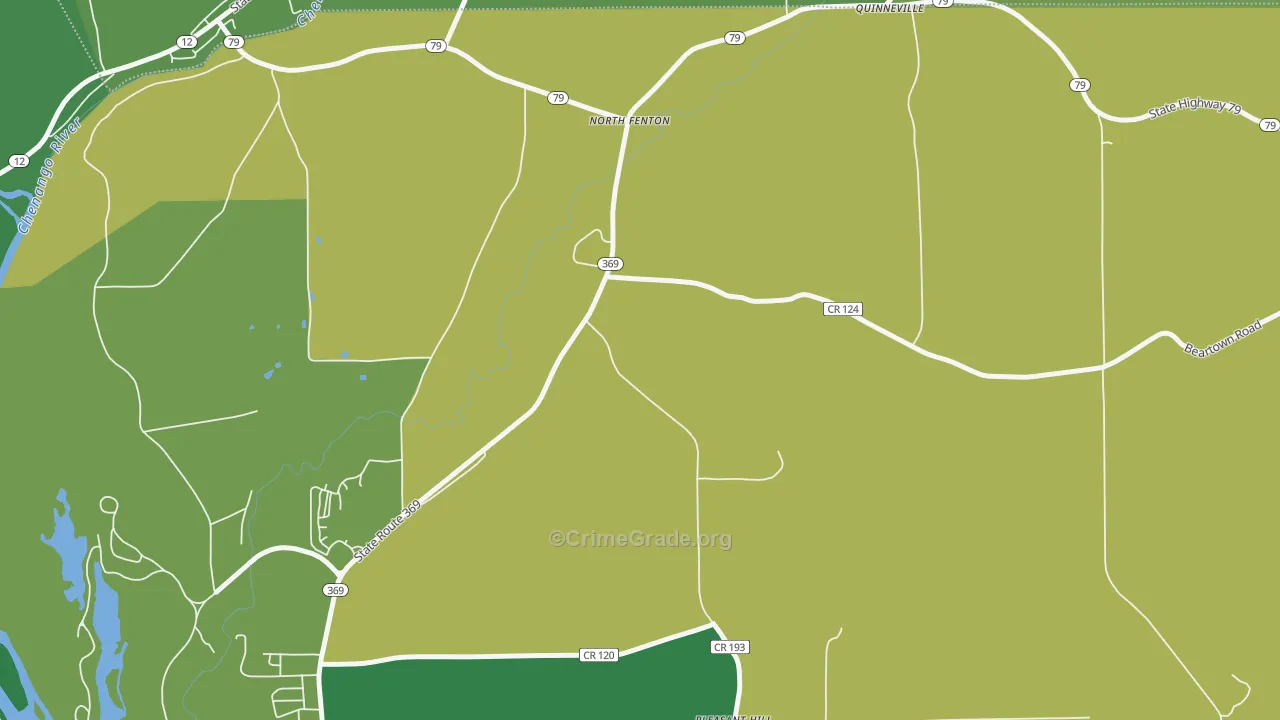 North Fenton, NY Map of Murder Rates